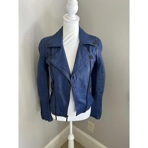 BCBG‎ MAX AZRIA Cobalt Blue MC MOTO Jacket